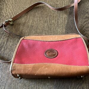 Dooney & Bourke Red and Brown Crossbody Bag